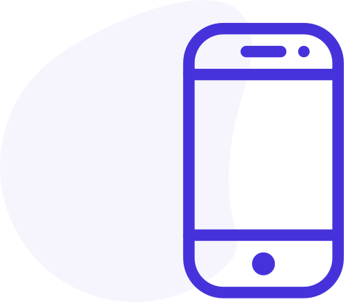 Image PNG de l'icône du téléphone bleu