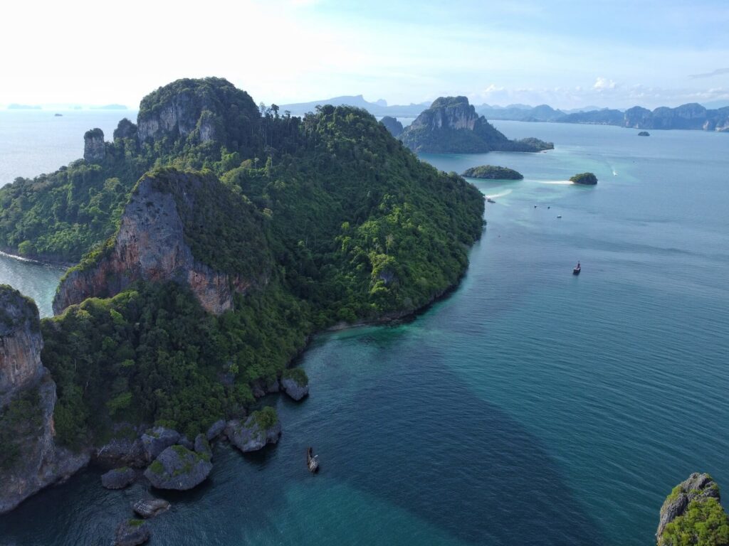 islas krabi fotografía con dron