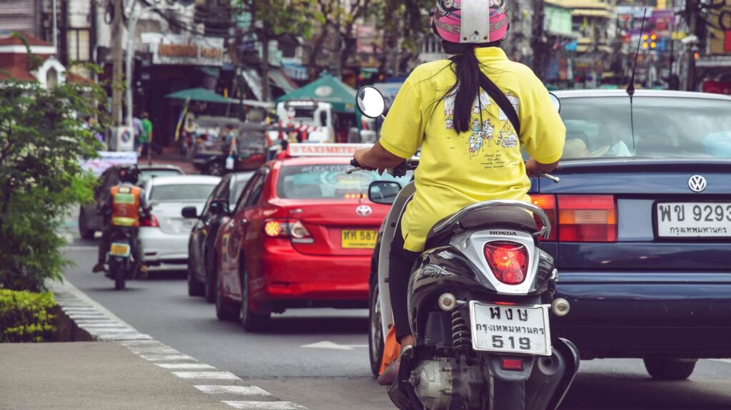 tráfico en bangkok
